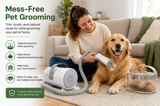 Mess-Free Pet Grooming Vacuum Kit